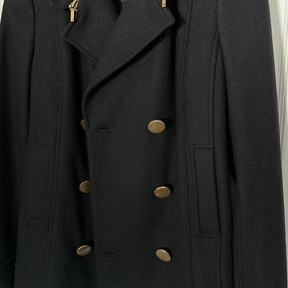 Tory Burch Wool Peacoat, Black, Size 2(XS) - Picture 4 of 9